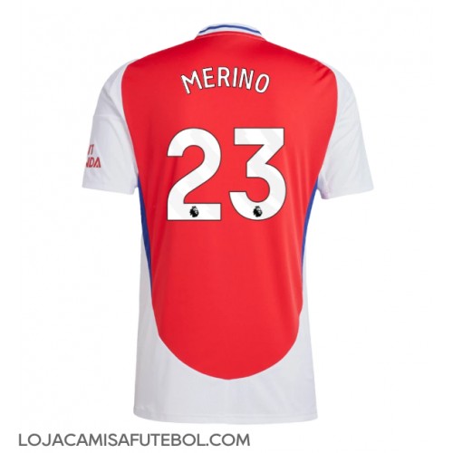 Camisa de Futebol Arsenal Mikel Merino #23 Equipamento Principal 2024-25 Manga Curta